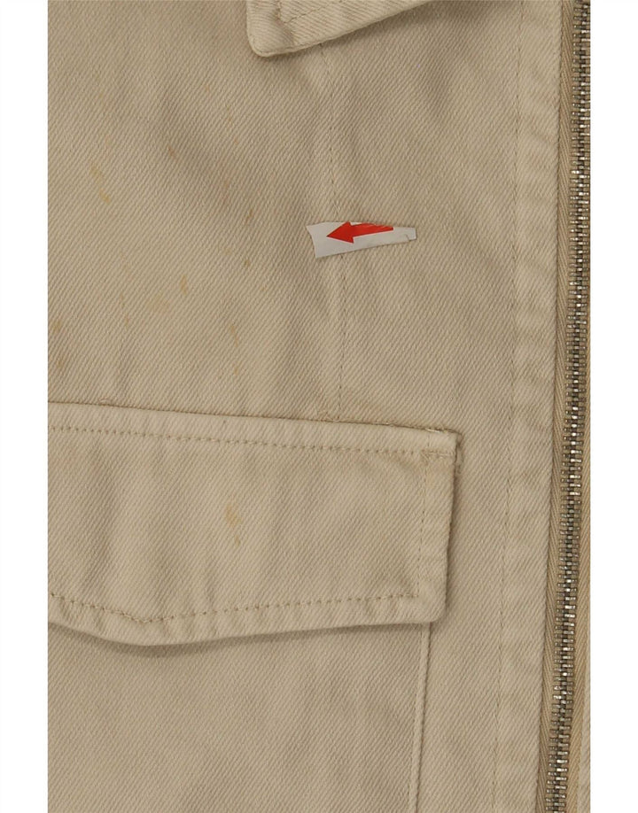 Jachetă pentru bărbați Zara UK 42 XL, bumbac, bej