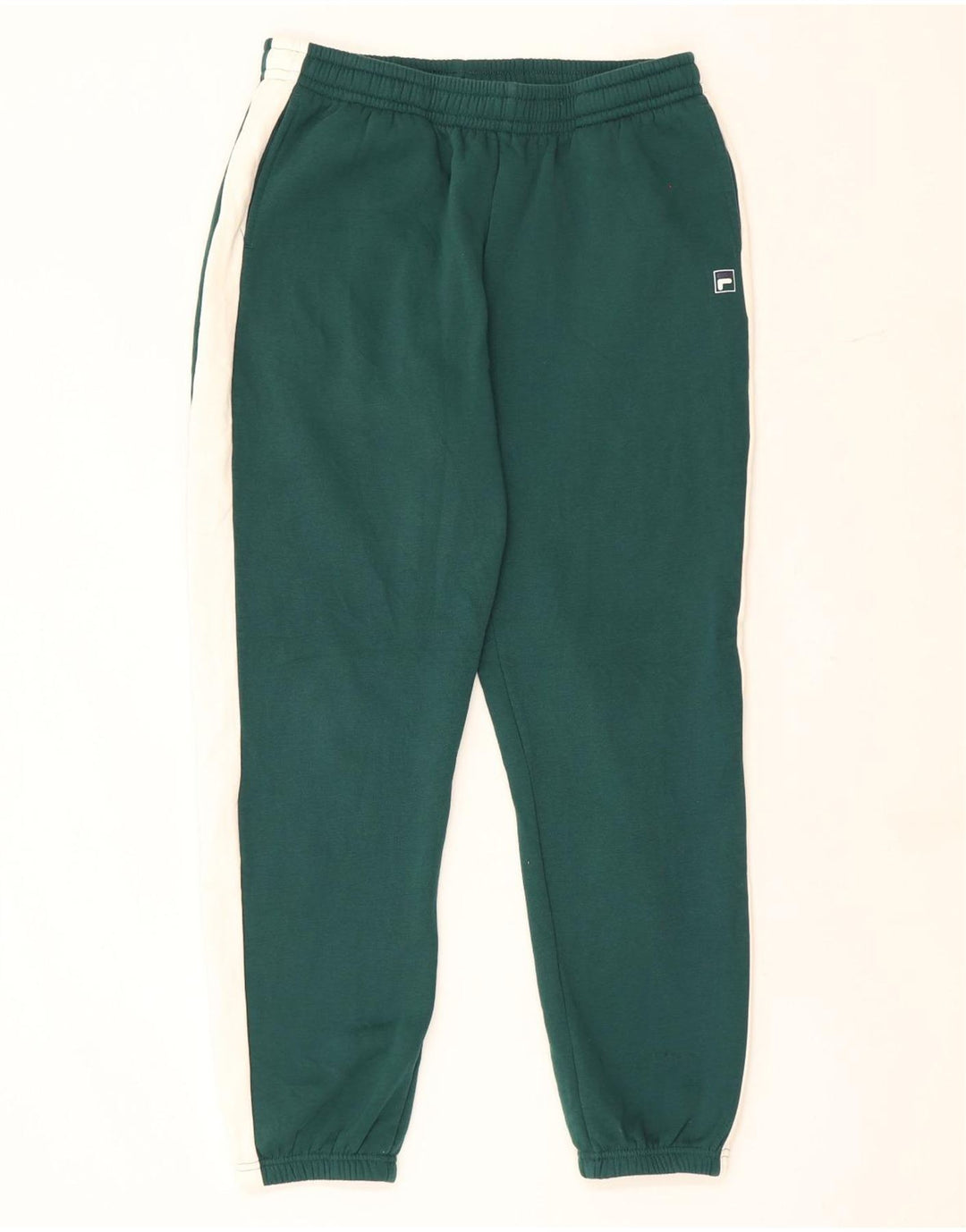 Pantaloni de trening cu grafică Fila pentru bărbați Pantaloni de jogging, verde mediu, color block