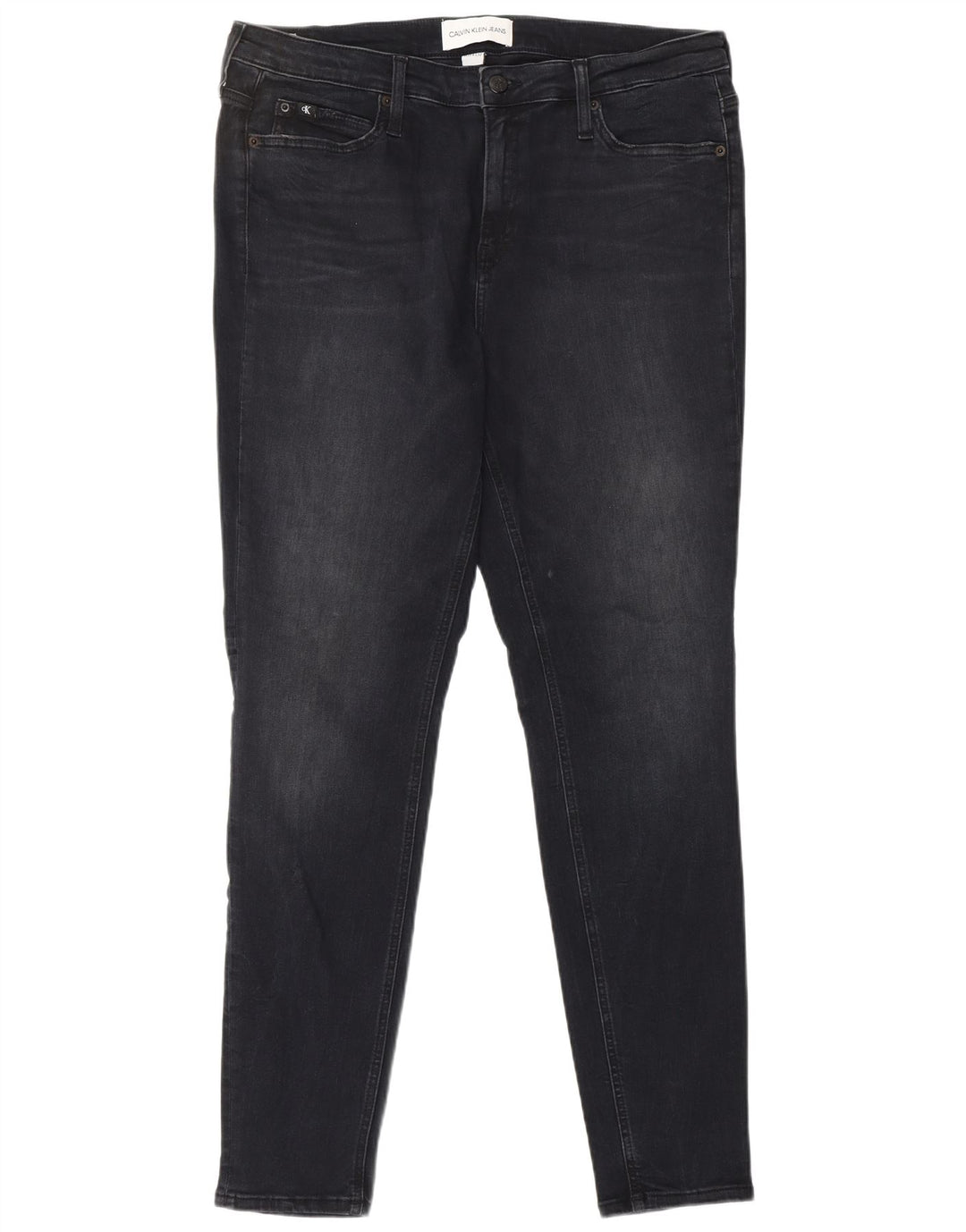 Blugi skinny pentru femei CALVIN KLEIN W33 L32 bumbac negru