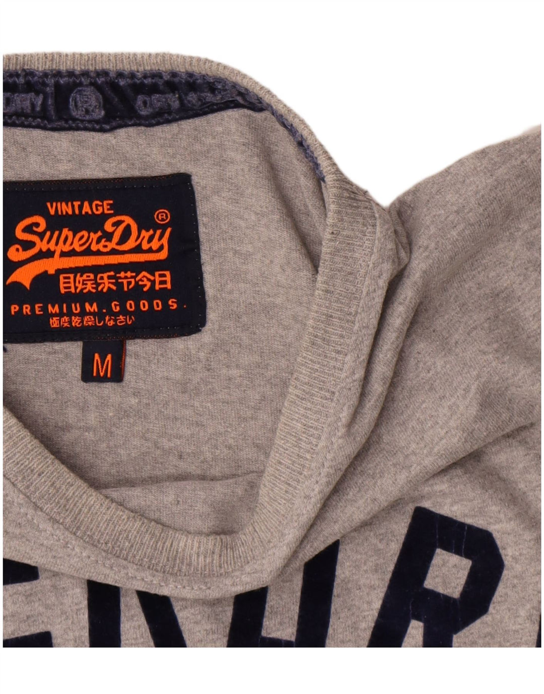 Tricou grafic pentru bărbați Superdry Top din bumbac gri mediu