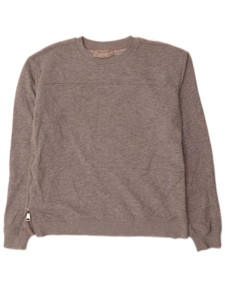 Pulover supradimensionat pentru femei Trafaluc Zara UK 10, mic, gri cu pete