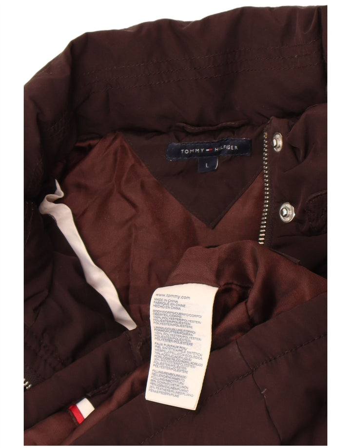 Gilet căptușit pentru femei Tommy Hilfiger UK 14, mare, maro, poliester
