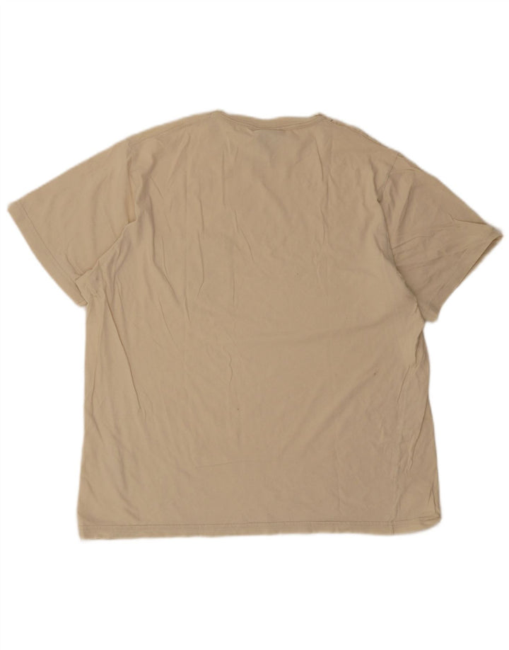 Trussardi Bărbați Tricou Top Medium Bej Bumbac