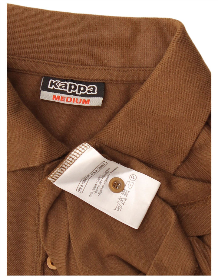 Cămașă polo pentru bărbați Kappa, bumbac maro mediu