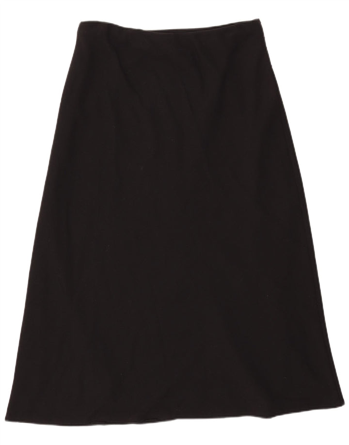 Fustă A-Line pentru femei Marks & Spencer UK 16 Large W33 Poliester negru