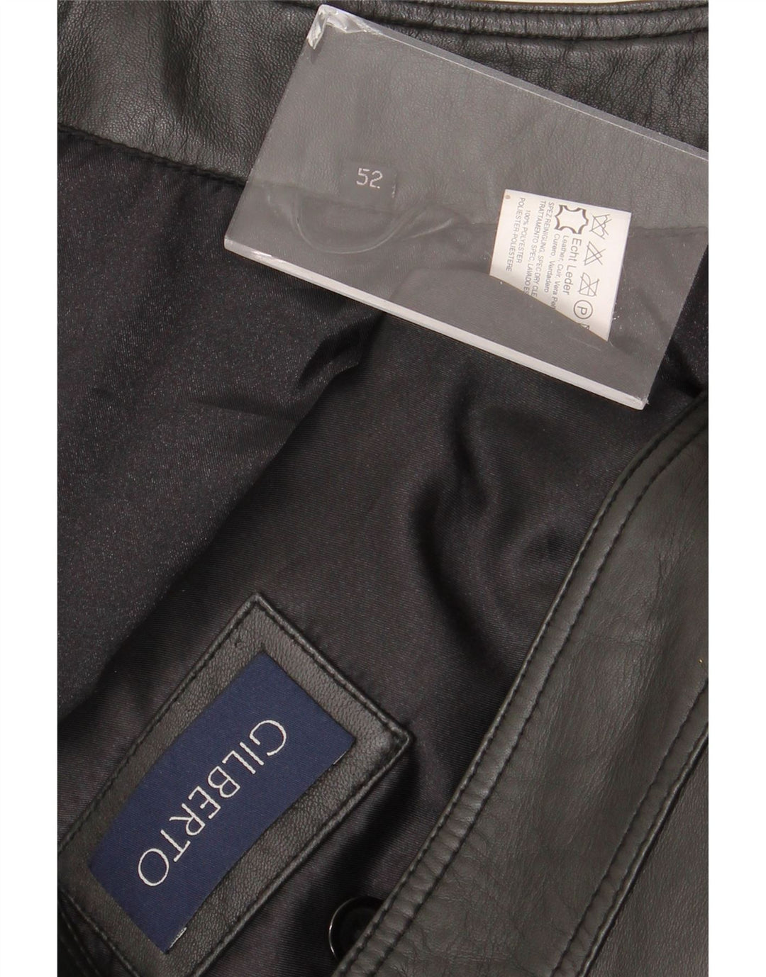 Gilet din piele pentru bărbați Gilberto IT 54 2XL din piele neagră