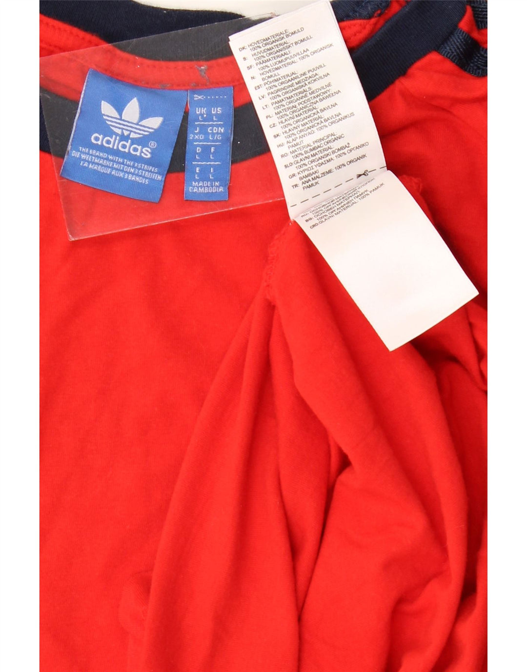 Tricou pentru femei ADIDAS Top UK 16, mare, roșu, bumbac