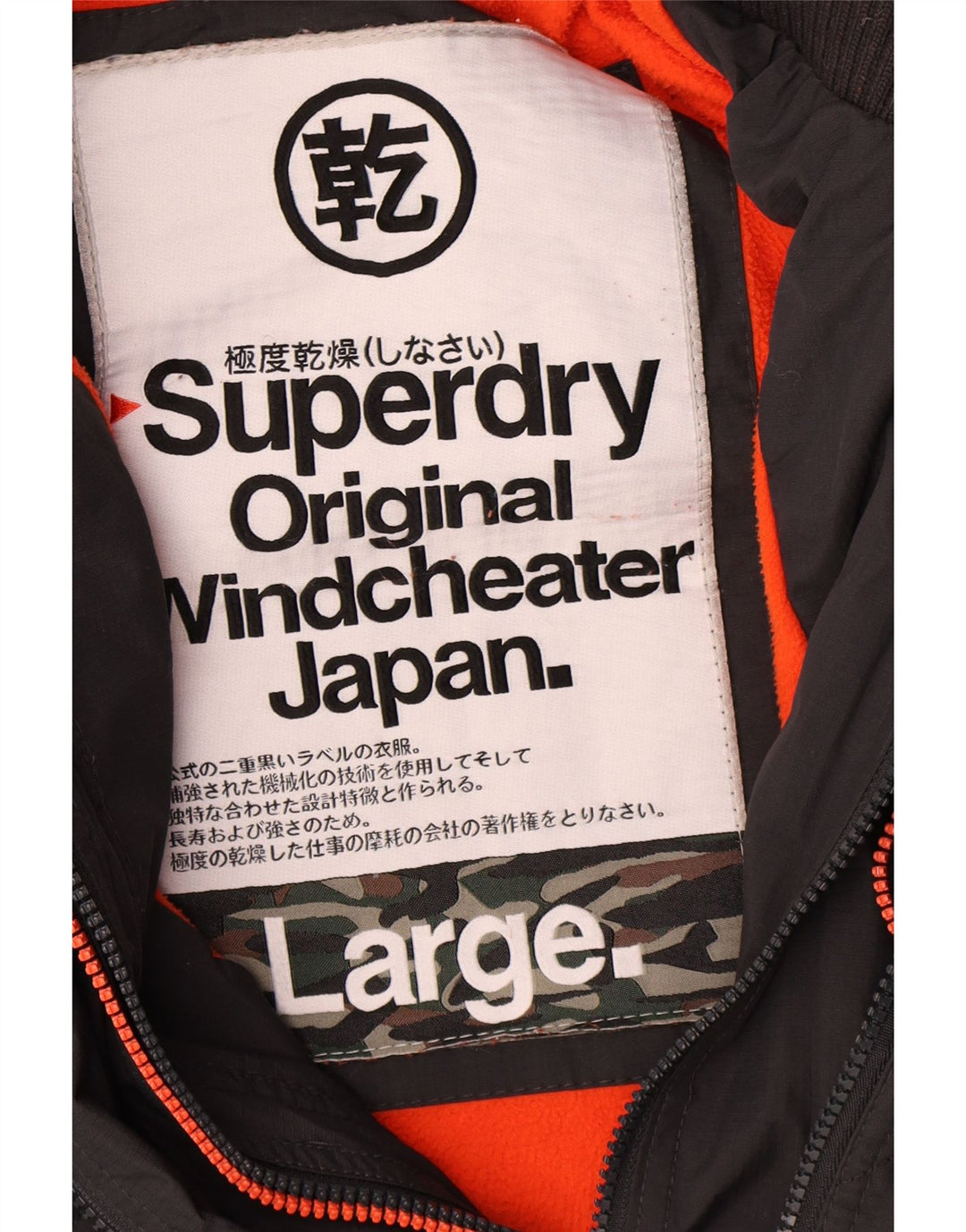 Jachetă de vânt cu glugă Superdry pentru femei UK 16, mare, gri, poliester