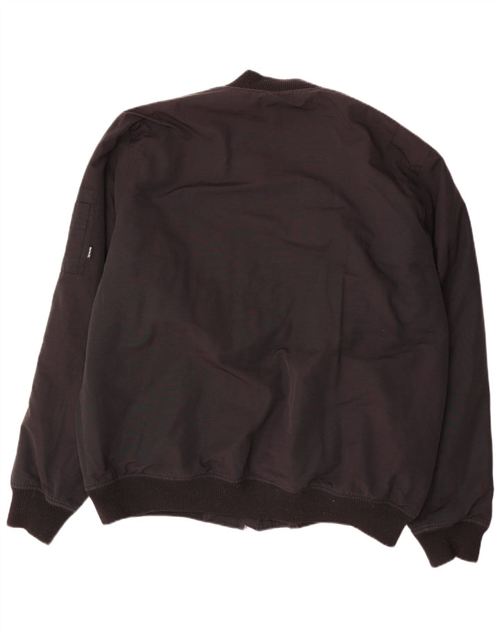 HURLEY Bomber Jacket pentru bărbați UK 44 2XL Nylon negru