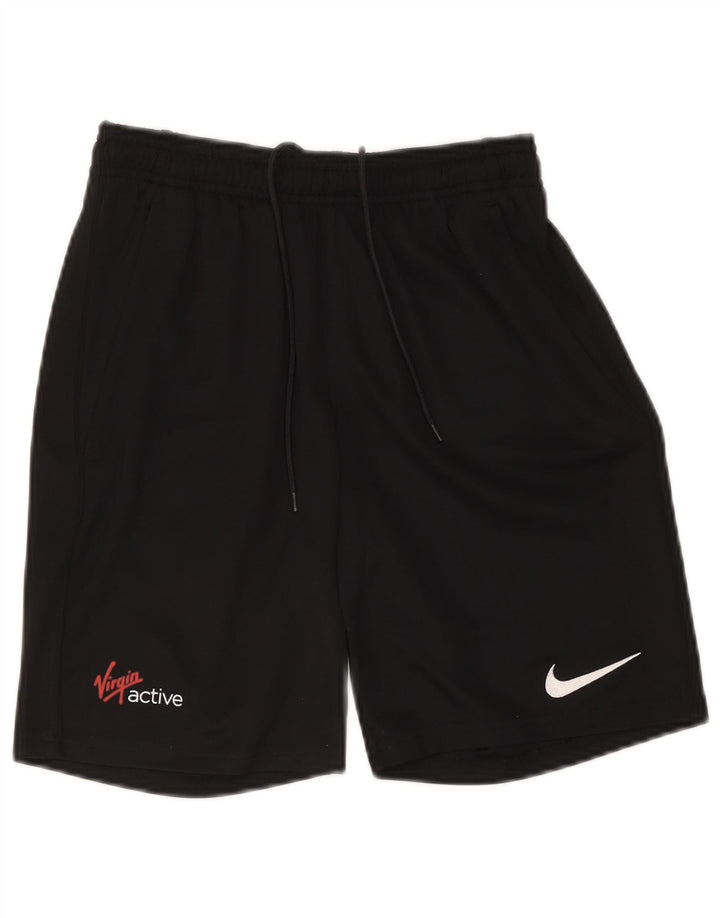 Pantaloni scurți sport Nike Dri Fit pentru femei UK 8 Small Negru Poliester