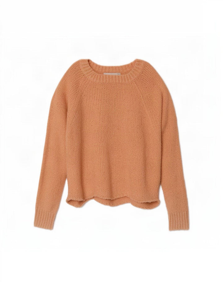 Pulover oversize pentru femei Zara, cu gât de barcă, roz mediu UK 14