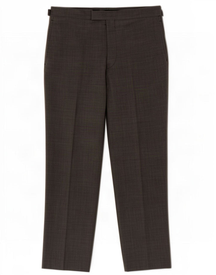 Marks & Spencer Pantaloni de costum pentru bărbați cu autograf W36 L31 gri din lână nouă