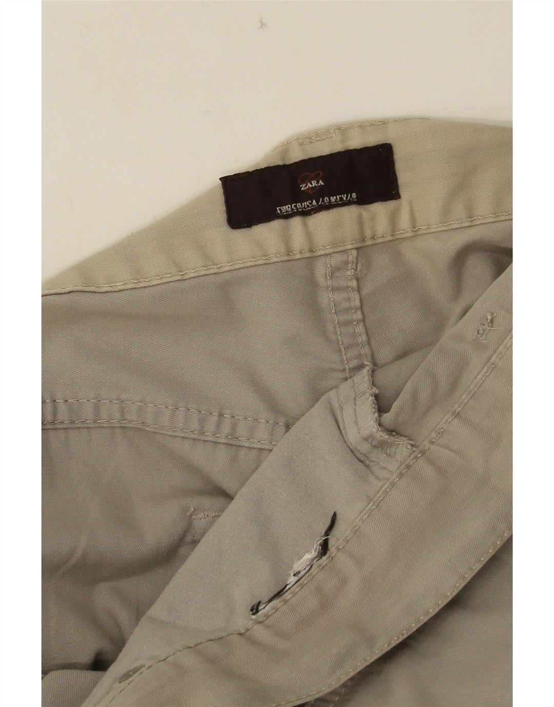 Pantaloni casual drepti pentru bărbați Zara L38 L33 gri