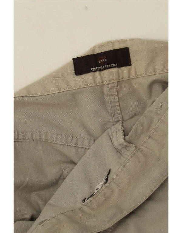 Pantaloni casual drepti pentru bărbați Zara L38 L33 gri