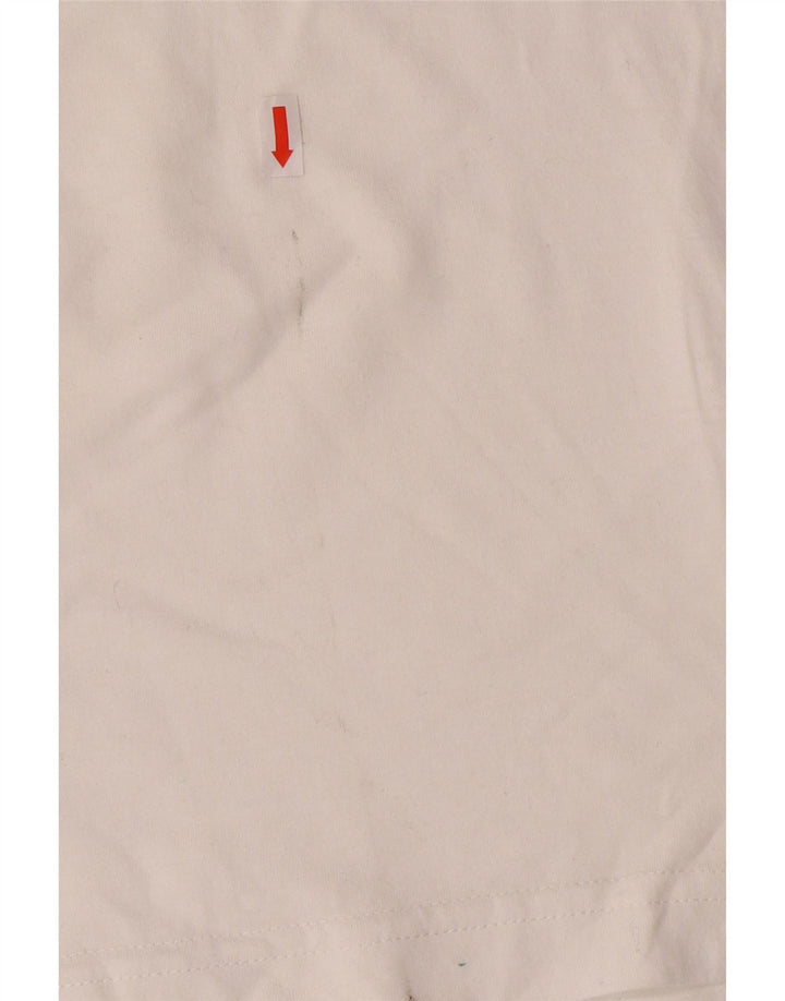 FILA Mens Graphic T-Shirt Top Small White Cotton