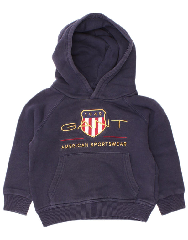 Gant Baby Boys Pulover Grafic Hoodie 18-24 Luni Bumbac Bleumarin