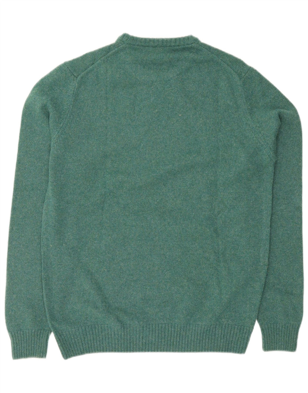 Pulover Trussardi pentru bărbați cu gât crew, lână verde mediu