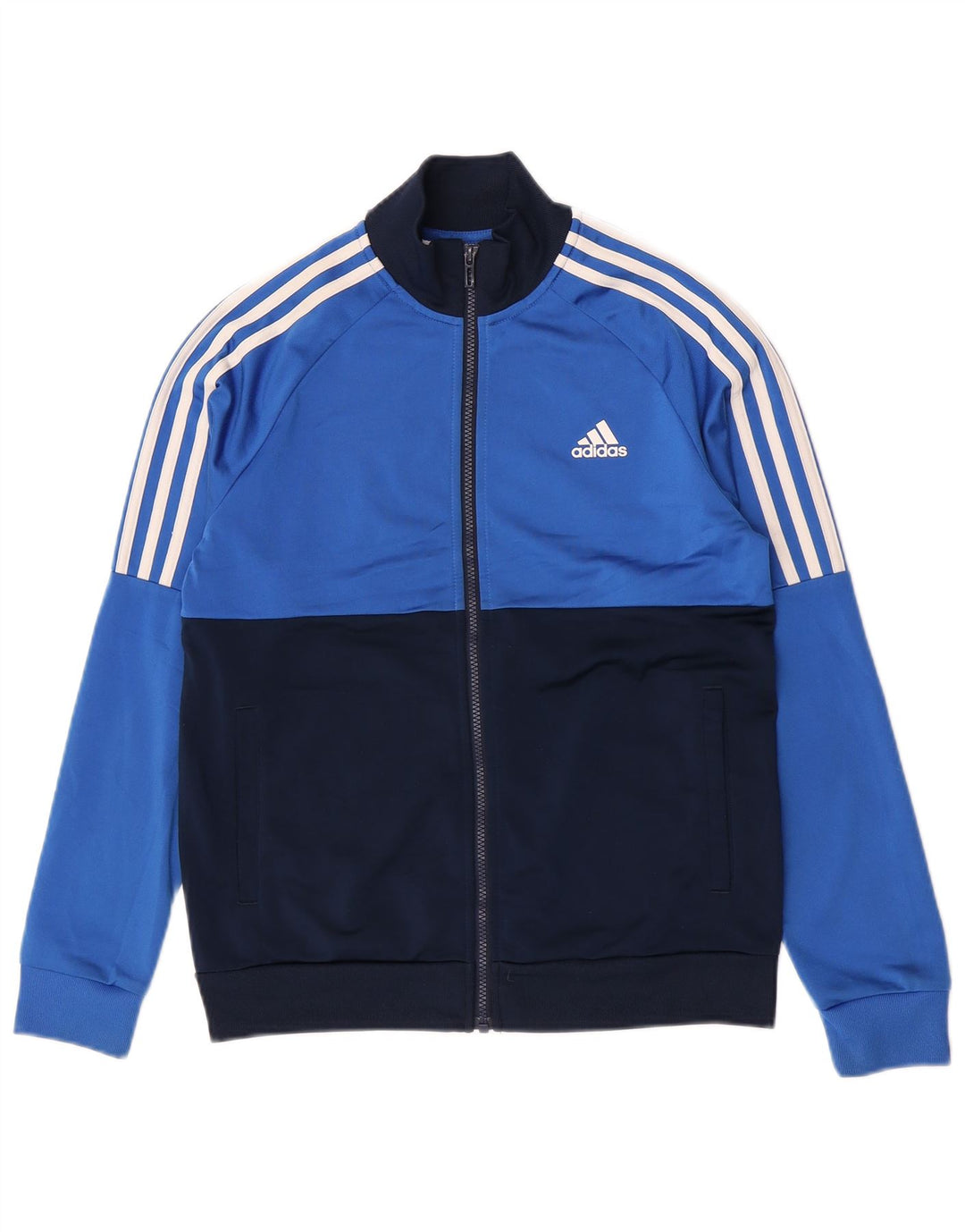 Jachetă de trening pentru băieți Adidas 13-14 ani, albastru, poliester
