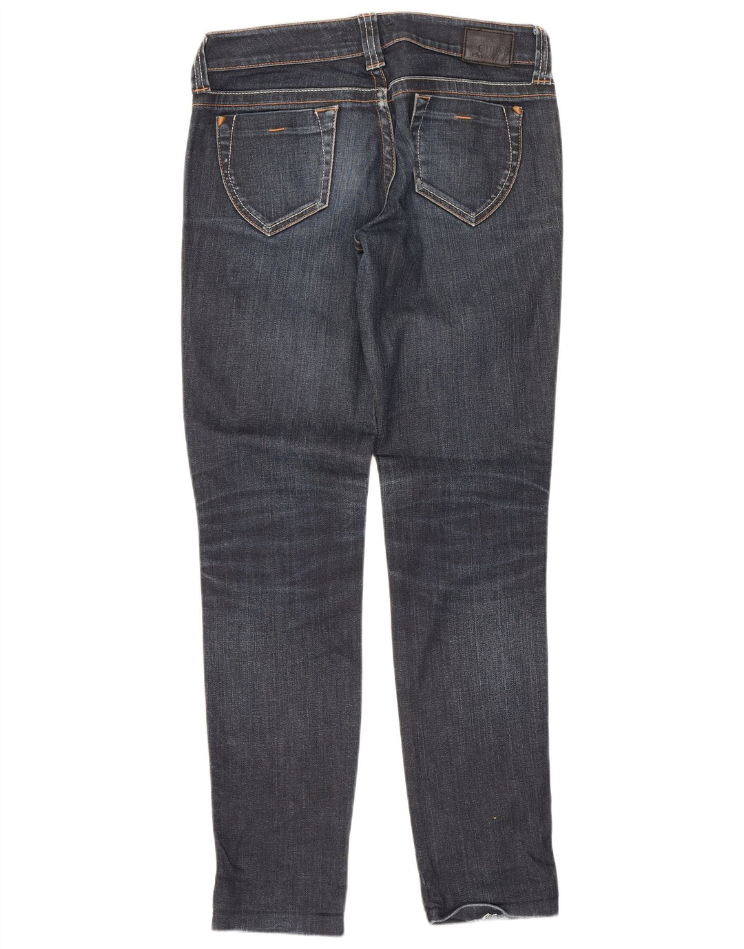 Blugi slim pentru femei Guess W27 L29 bumbac bleumarin