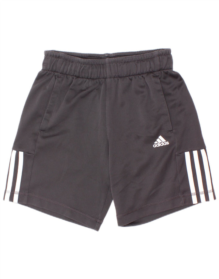 Pantaloni scurți sport adidas Climalite pentru băieți 9-10 ani poliester negru