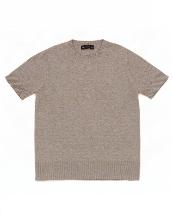 Marks & Spencer pentru femei Crop Tricou Top UK 8 Small Gri
