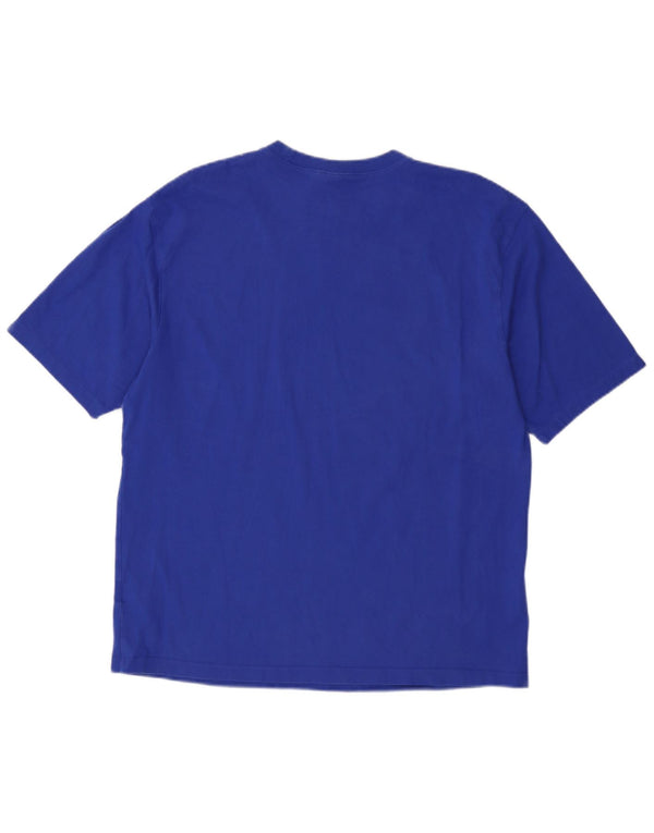 Tricou Adidas Loose Fit Top UK 12 Bumbac albastru mediu