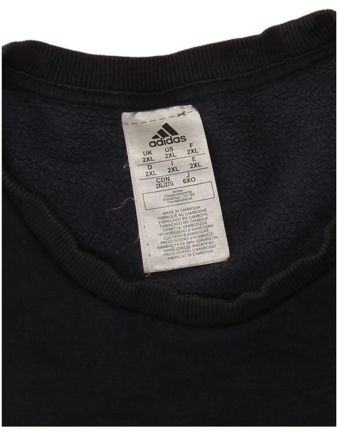 Hanorac pentru bărbați Adidas Jumper 2XL Bumbac bleumarin