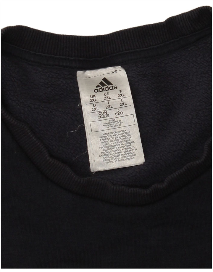 Hanorac pentru bărbați Adidas Jumper 2XL Bumbac bleumarin