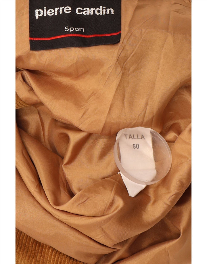 PIERRE CARDIN Jachetă pentru bărbați din velur cu 3 nasturi IT 50 Maro mare