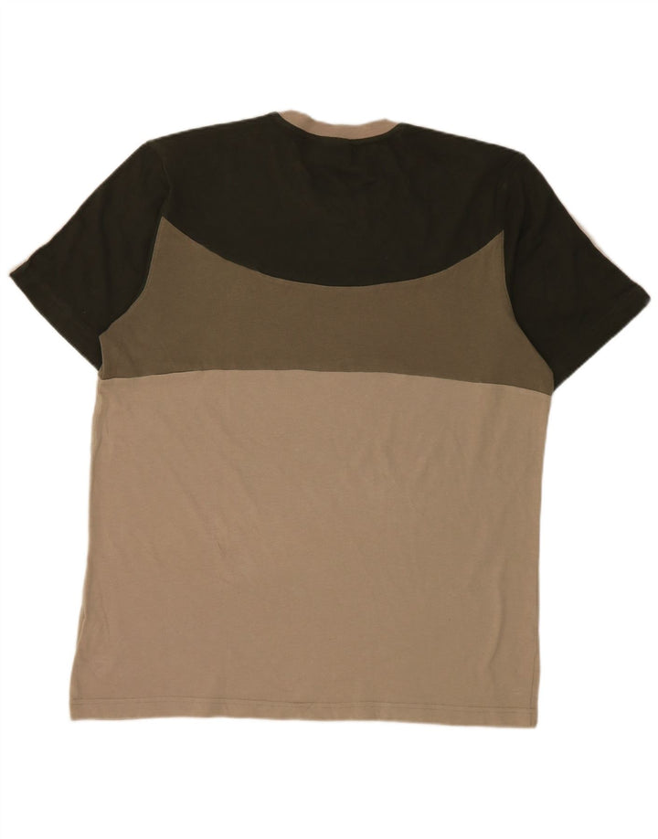 Tricou pentru bărbați Adidas Top Large Kaki Colorblock