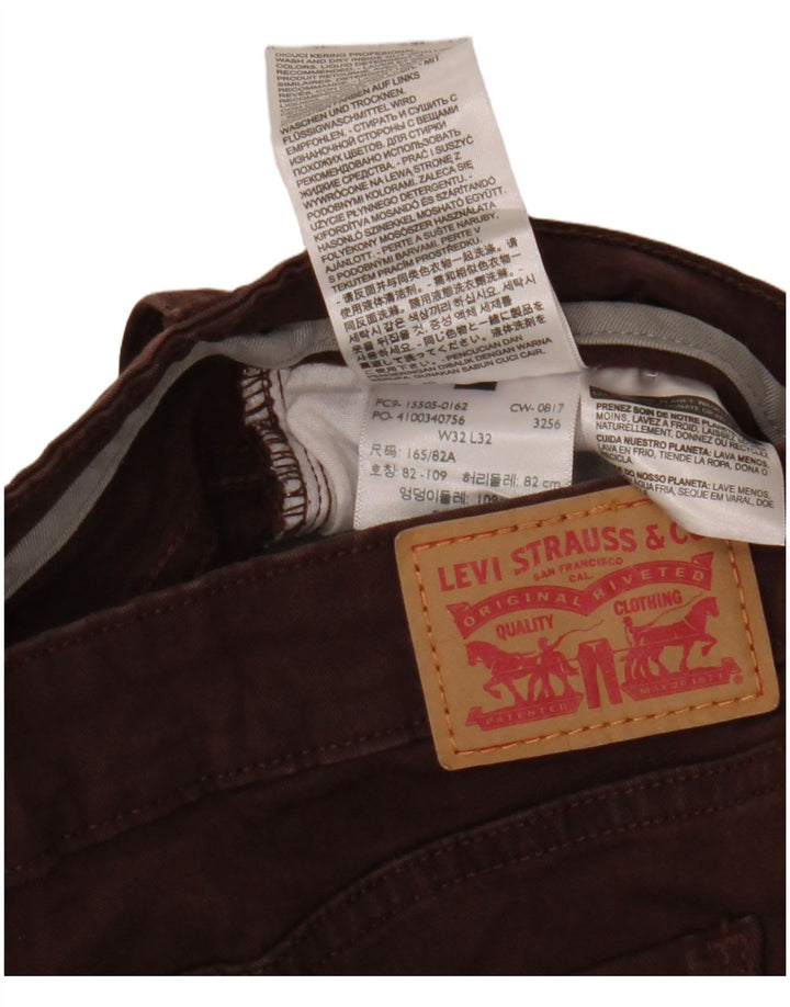 Blugi drepti 505 pentru femei LEVI'S L32 L32 bumbac maro
