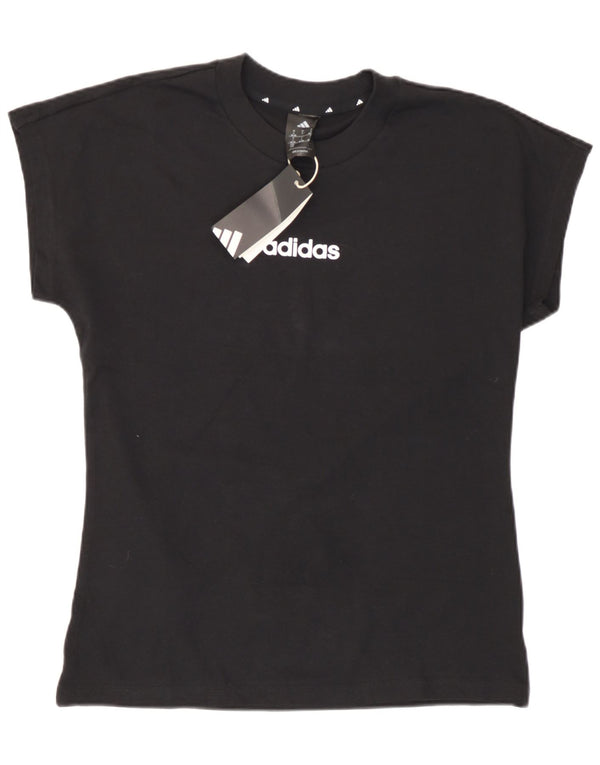 Tricou Adidas pentru femei Top UK 16/18 Large Black Bumbac