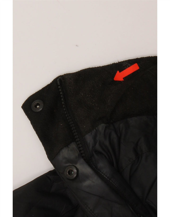 Palton căptușit cu glugă pentru femei Eddie Bauer UK 14 Poliester mediu negru