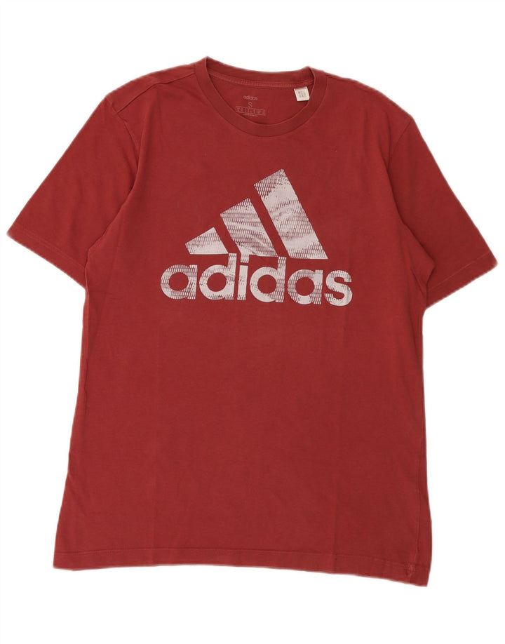 Tricou grafic Adidas pentru bărbați Top mic, maro, bumbac