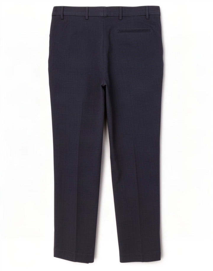 Pantaloni de costum pentru bărbați Marks & Spencer, cu ajustare normală, L34 L33, poliester bleumarin