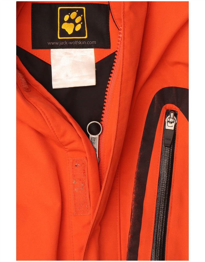 JACK WOLFSKIN Jachetă de vânt pentru bărbați Marea Britanie 40/42 mare portocaliu Colorblock