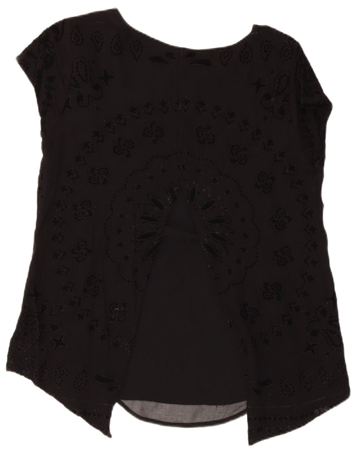 Bluză Desigual Femei Top UK 12 Medium Black Paisley