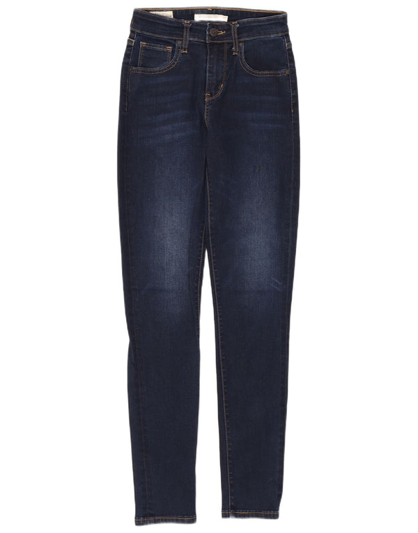 Blugi skinny cu talie mare 721 Levi's pentru femei W25 L29 bumbac bleumarin