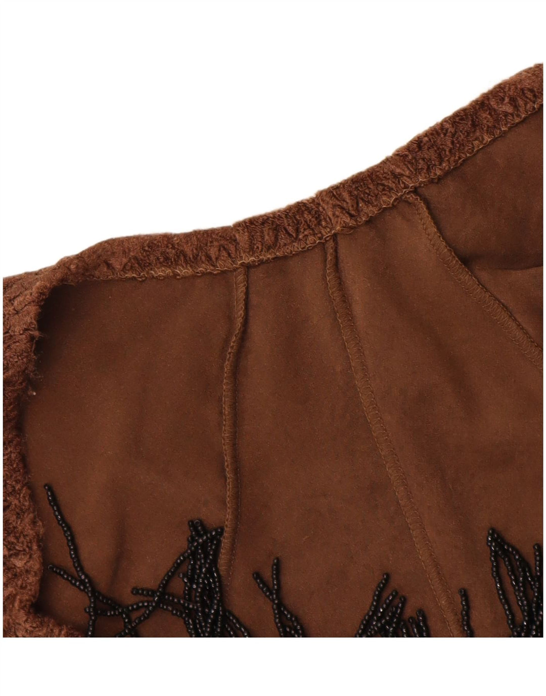 Body vintage pentru femei cu mâneci lungi UK 12 Medium Brown Poliamidă