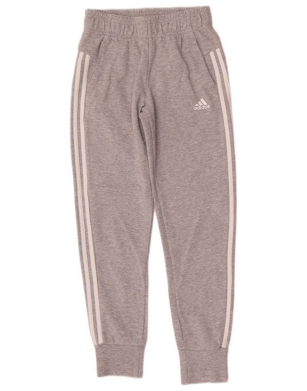 Pantaloni de trening Adidas Fete Joggeri 12-13 Ani Bumbac cu pete gri