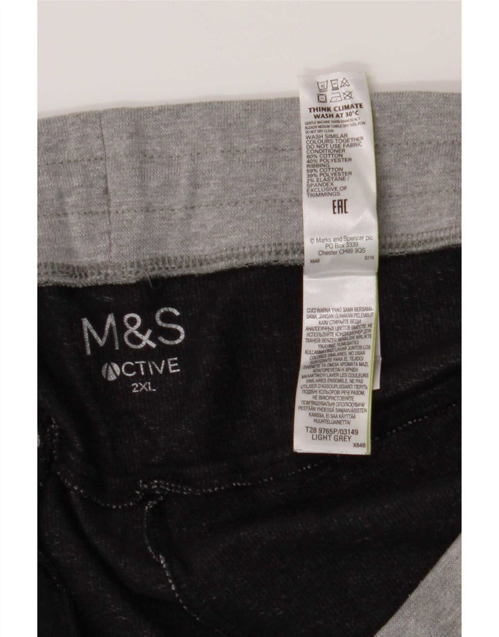 Pantaloni scurți sport pentru bărbați Marks & Spencer, bumbac gri 2XL