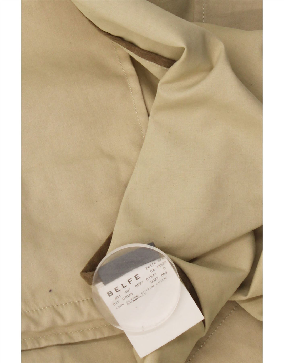 Palton pentru bărbați Belfe UK 42 XL bumbac bej