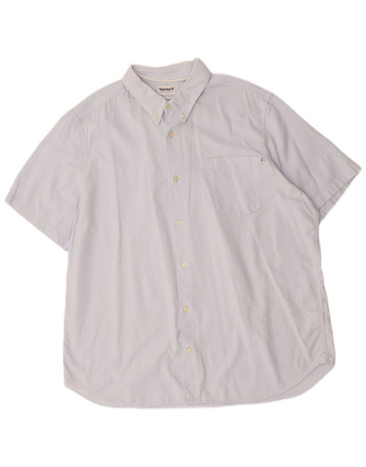 Cămașă cu mânecă scurtă pentru bărbați TIMBERLAND, 3XL, albastru, bumbac