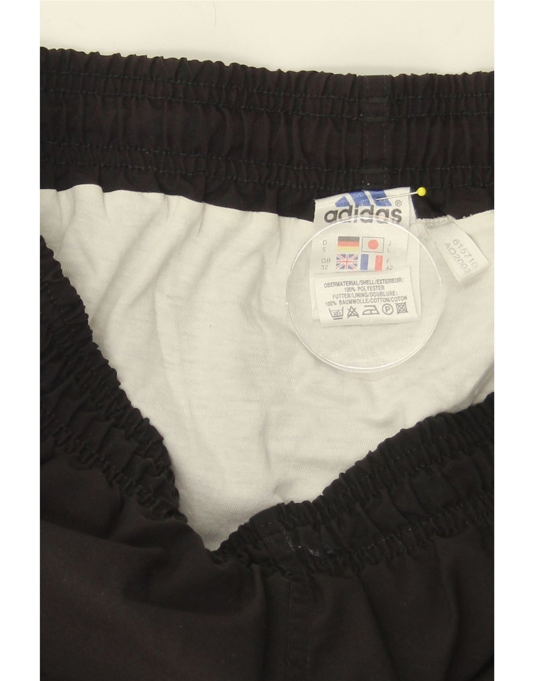 ADIDAS Mens Sport Shorts Medium Black Polyester Vintage Adidas and Second-Hand Adidas from Messina Hembry 