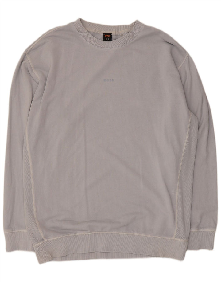 Pulover pentru bărbați Hugo Boss, bumbac albastru 2XL