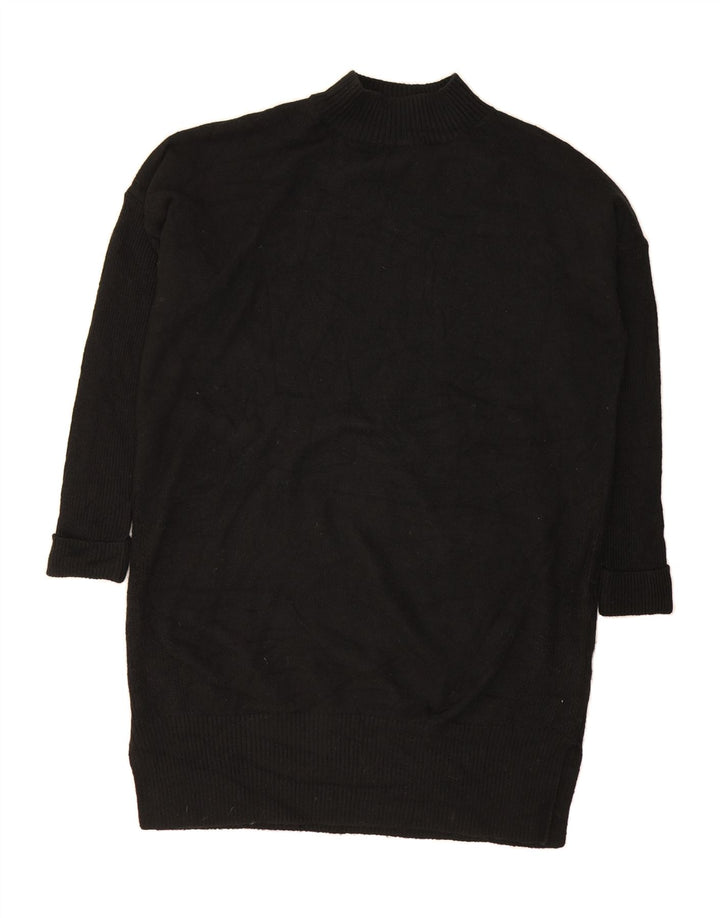 FAT FACE Womens Oversized Jumper Dress UK 18 XL Black Polyester Vintage Fat Face and Second-Hand Fat Face from Messina Hembry 