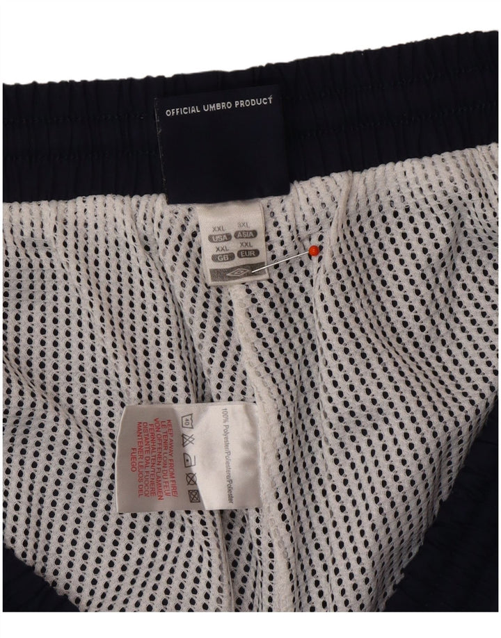UMBRO Mens Sport Shorts 2XL  Navy Blue Polyester