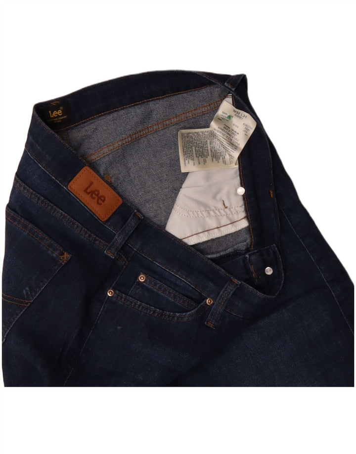 Blugi LEE Aubrey pentru femei cu picioare largi W32 L31 bumbac bleumarin