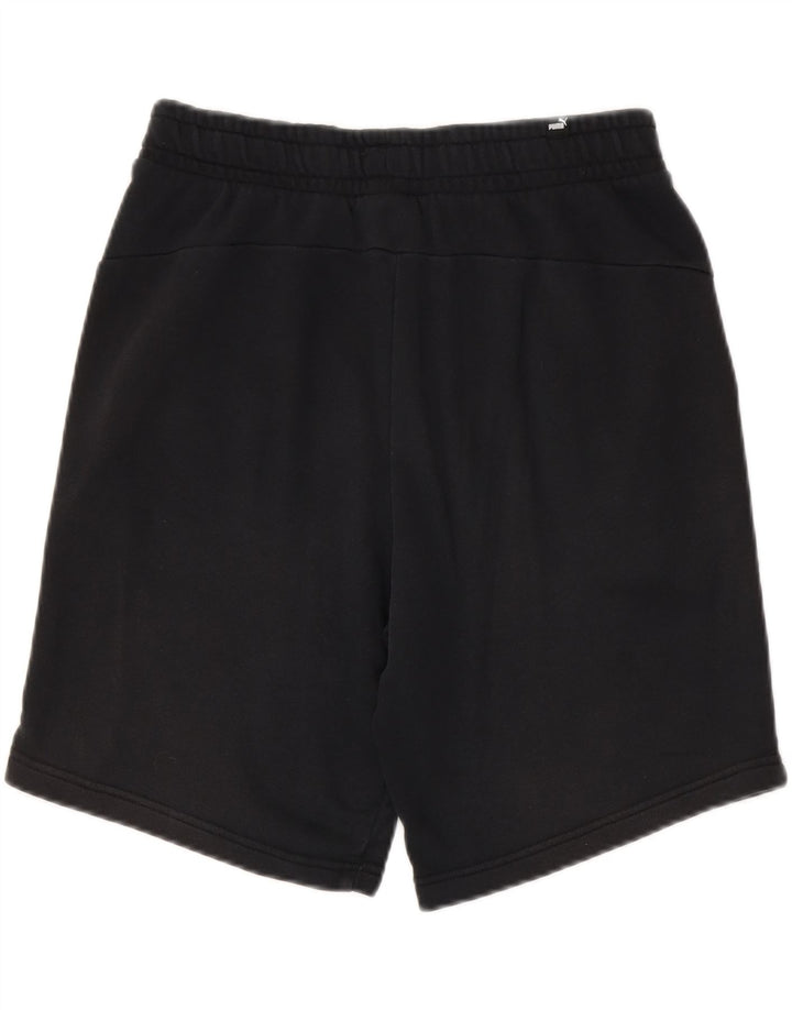 Pantaloni scurți sport Puma pentru bărbați, bumbac mediu negru
