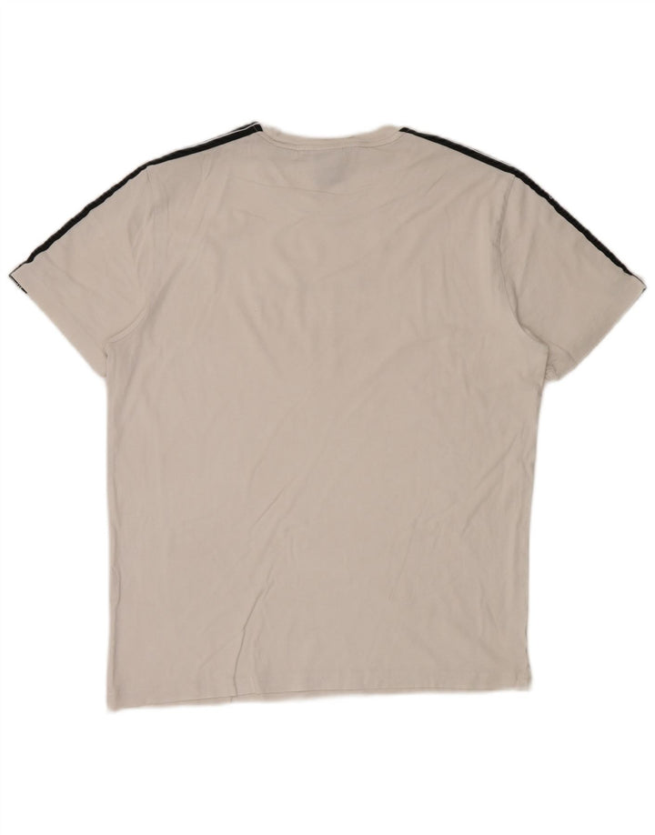 Tricou grafic pentru bărbați Champion Top Mediu Alb Colorblock